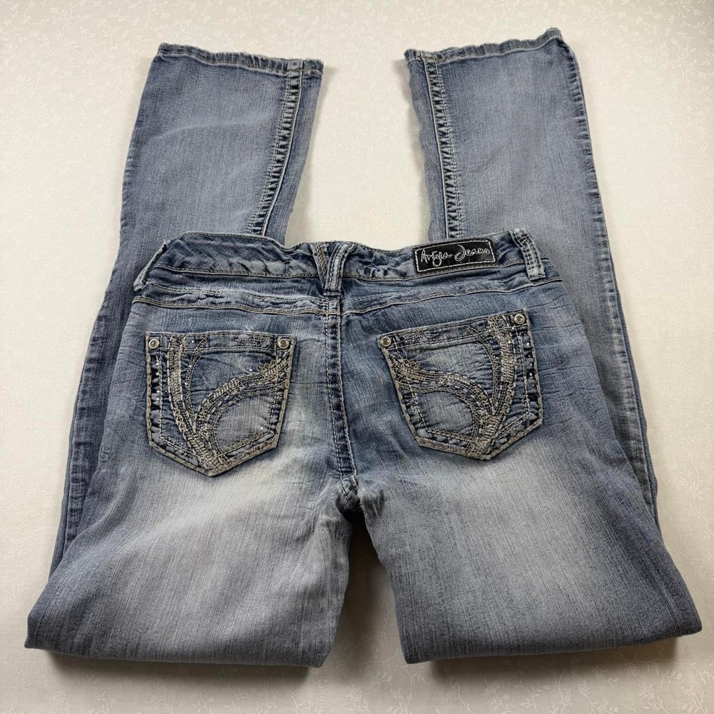 2000's Ariya Jeans Rhinestone Low Rise Bootcut- Size 4 - Picture 5 of 8